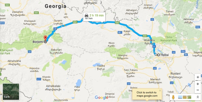 Google Map - Borjomi